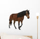 Brown Horse White Wall Decal