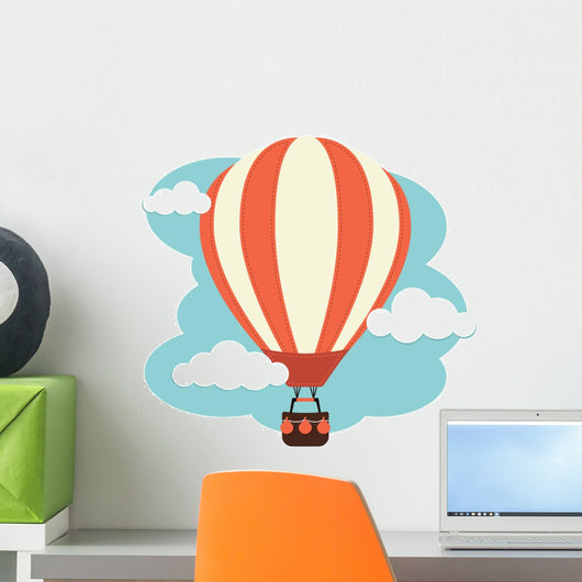 Hot Air Balloon and Clouds 