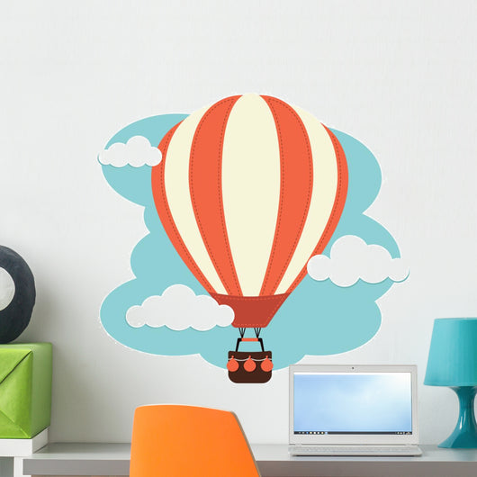 Hot Air Balloon and Clouds 