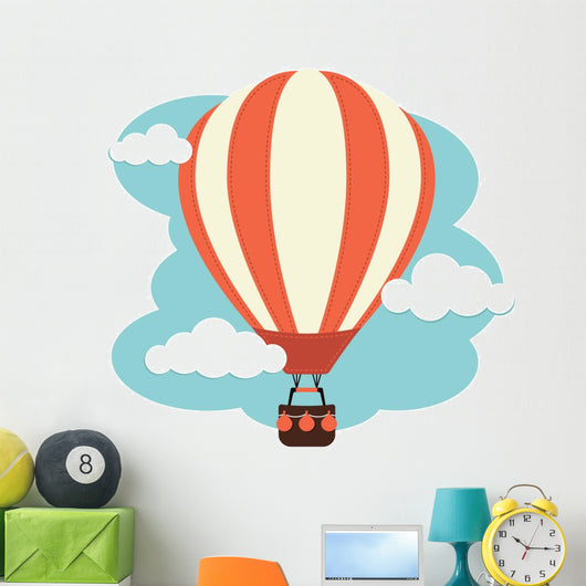 Hot Air Balloon and Clouds 