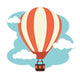 Hot Air Balloon and Clouds 