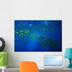 scenic view of the deep water creatures in aquariu Wall Mural