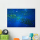 scenic view of the deep water creatures in aquariu Wall Mural