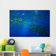 scenic view of the deep water creatures in aquariu Wall Mural