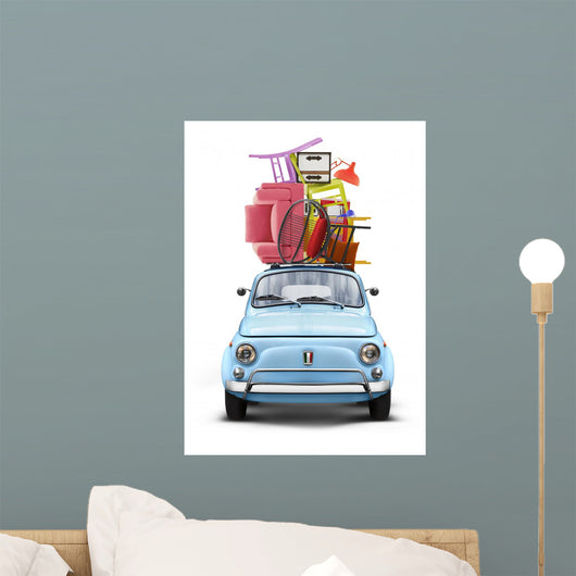Voiture Italienne Sur Fond Blanc Dmnagement 