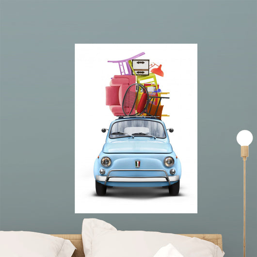 Voiture Italienne Sur Fond Blanc Dmnagement 