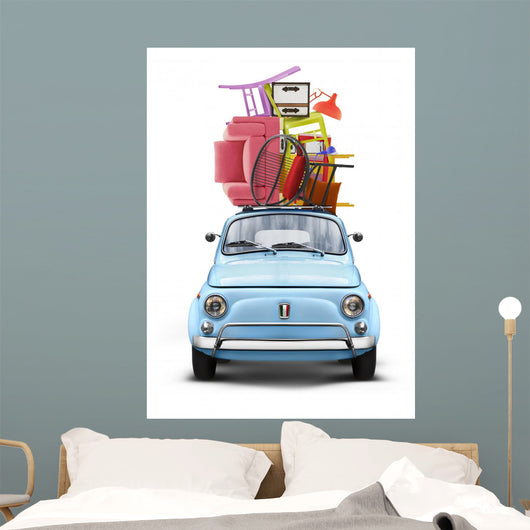 Voiture Italienne Sur Fond Blanc Dmnagement 