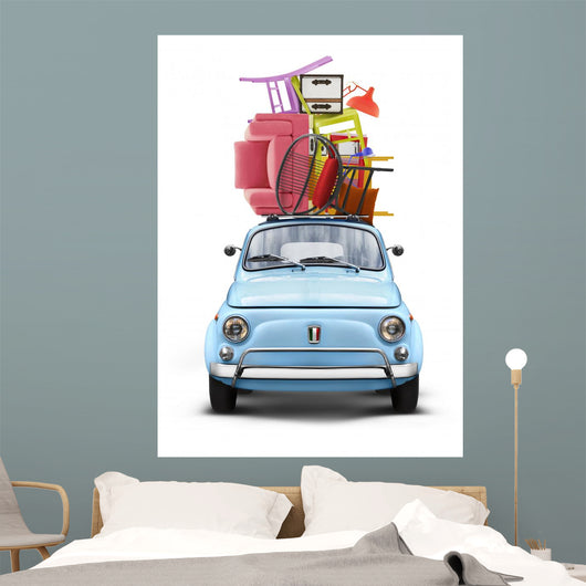 Voiture Italienne Sur Fond Blanc Dmnagement 