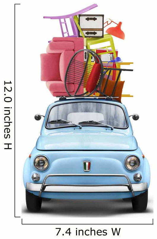 Voiture Italienne Sur Fond Blanc Dmnagement 