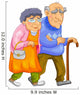 happy old couple Wall Decal