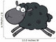 Black Sheep Cartoon Mascot Wall Decal