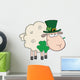 Irish Stpatricks Day Sheep Wall Decal