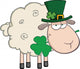 Irish Stpatricks Day Sheep Wall Decal