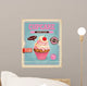 Vintage cupcake poster design 