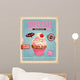 Vintage cupcake poster design 