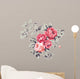 Vintage Pink Roses Wall Decal