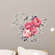 Vintage Pink Roses Wall Decal