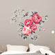 Vintage Pink Roses Wall Decal