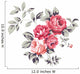 Vintage Pink Roses Wall Decal