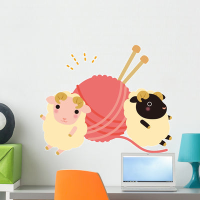 Wall Decal shown on a wall