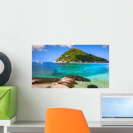 Beautiful Paradise Tropical Island Wall Decal