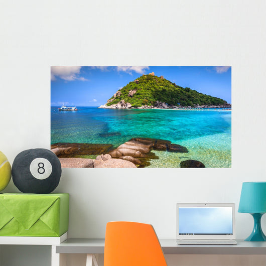 Beautiful Paradise Tropical Island Wall Decal