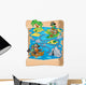 Treasure map topic image 2 Wall Decal