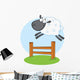 Funny Black Head Sheep Wall Decal
