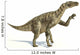 Iguanodon Dinosaur Photorealistic Representation Wall Decal