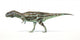 Majungasaurus Dinosaur, Photorealistic Representation. Side View 