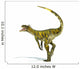 Herrerasaurus dinosaur, photorealistic representation. Dynamic v 