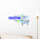 Word Cloud Education Wall Decal
