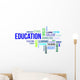 Word Cloud Education Wall Decal
