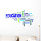 Word Cloud Education Wall Decal