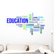 Word Cloud Education Wall Decal