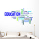Word Cloud Education Wall Decal