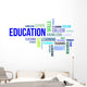 Word Cloud Education Wall Decal
