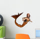 Golden Mermaid Wall Decal