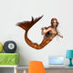 Golden Mermaid Wall Decal