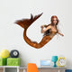 Golden Mermaid Wall Decal