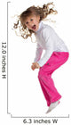 happy little girl  jumping Wall Decal