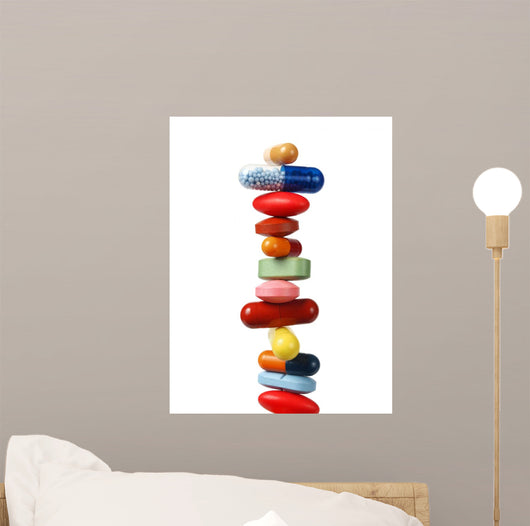 Stack of Pills and Capsules 