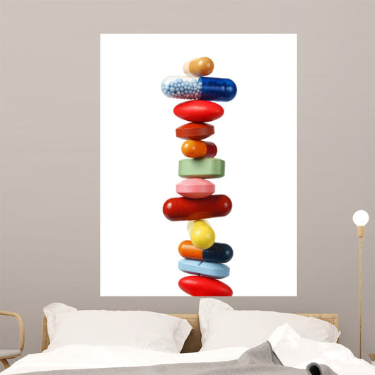Stack of Pills and Capsules 