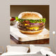 Double Cheese Burger With Bacon 