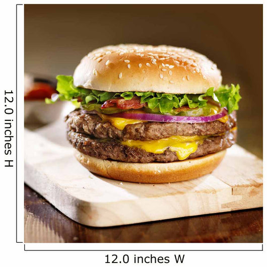 Double Cheese Burger With Bacon 