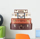 Vier Reisekoffer Wall Decal