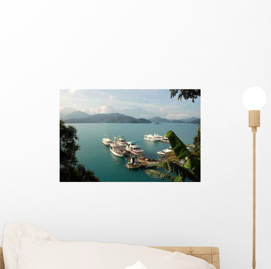 Sun Moon Lake Wall Decal Design 2