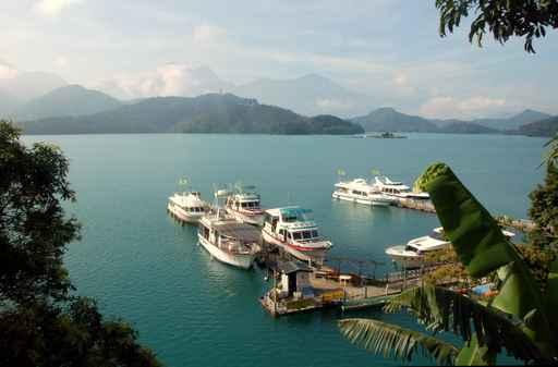 Sun Moon Lake Wall Decal Design 2