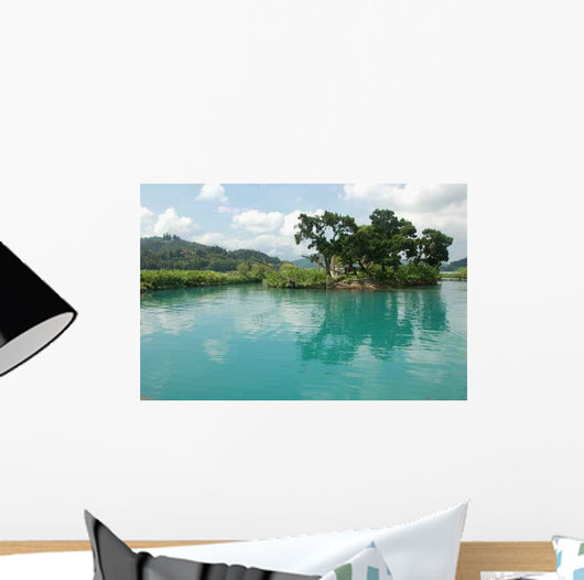 Sun Moon Lake Wall Decal Design 1