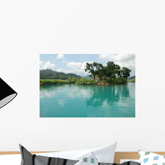 Sun Moon Lake Wall Decal Design 1